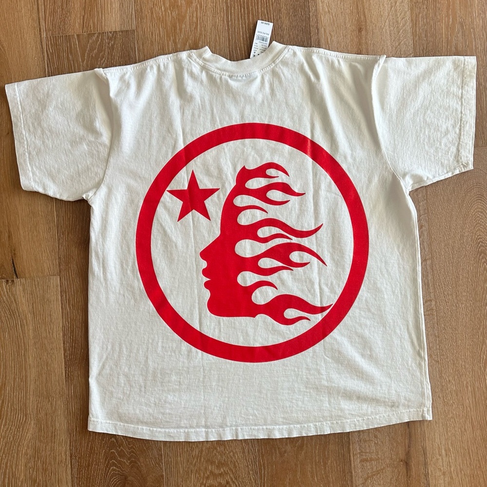 Hellstar White Short Sleeve Tee with Black Graphic - Picture 2 of 5